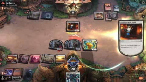 Watch MTG Arena Video Replay - Boros Midrange by DamienF16 VS Azorius Midrange by Cardakeys - Premier Draft