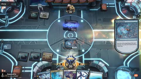 Watch MTG Arena Video Replay - Bant Midrange by DamienF16 VS Grixis Midrange by eborp - Premier Draft
