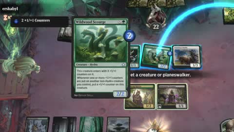 Watch MTG Arena Video Replay - Golgari Midrange by HamHocks42 VS Selesnya Aggro by erskabyl - Standard Play