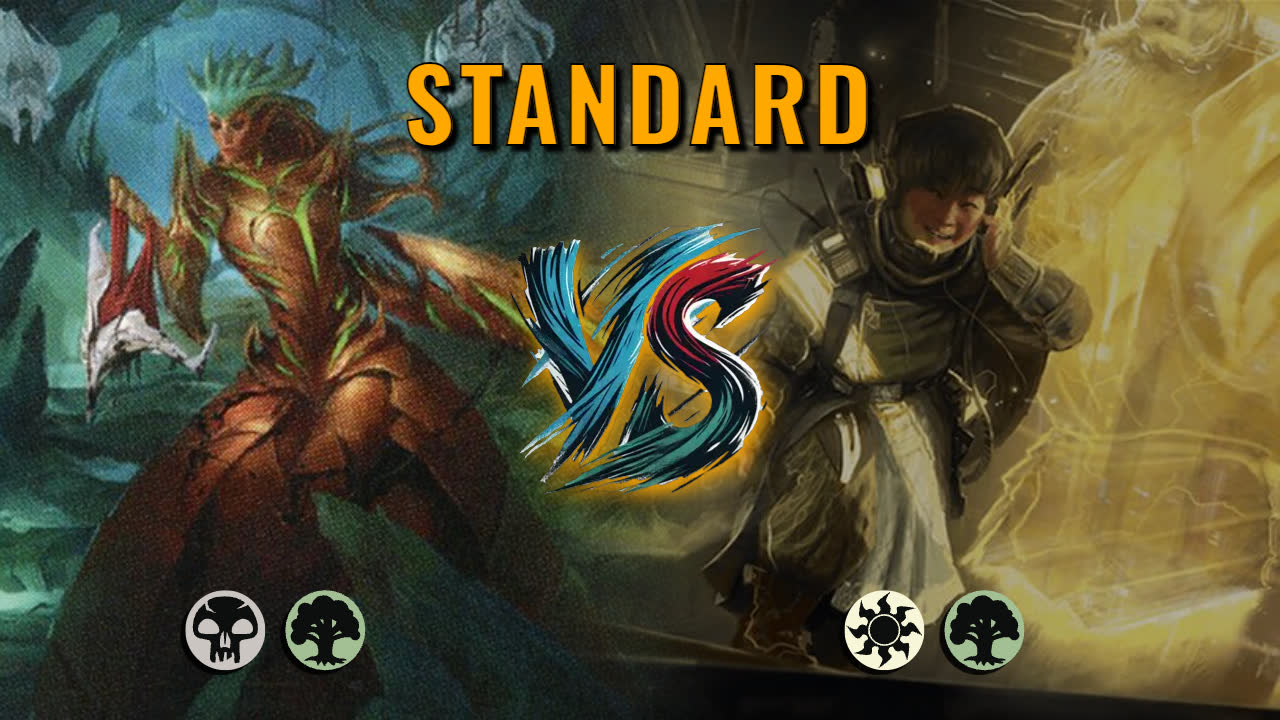 Watch MTG Arena Standard Video - Golgari Midrange by HamHocks42 VS Selesnya Aggro by erskabyl - 23566f