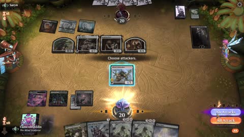 Watch MTG Arena Video Replay - 5 Color Midrange by CunicoliGoblin VS Jund Midrange by Saryn - Traditional Historic Ranked