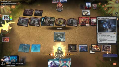 Watch MTG Arena Video Replay - Emry, Lurker of the Loch by saitama VS Muxus, Goblin Grandee by Dlanor.A.Knox - Historic Brawl