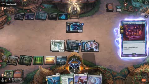 Watch MTG Arena Video Replay - Selesnya Midrange by DamienF16 VS Sultai Midrange by HandsomeD - Premier Draft