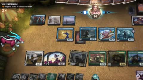 Watch MTG Arena Video Replay - Thalia and The Gitrog Monster by saitama VS Plagon, Lord of the Beach by wuilguilherme - Historic Brawl