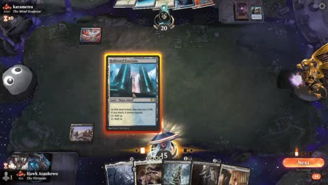 Watch MTG Arena Video Replay - Esper Midrange by Hawk Atankewo VS Izzet Midrange by karametra - Historic Ranked